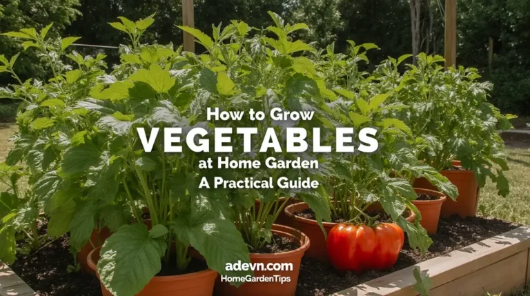 How to Grow Vegetables at Home Garden A Practical Guide