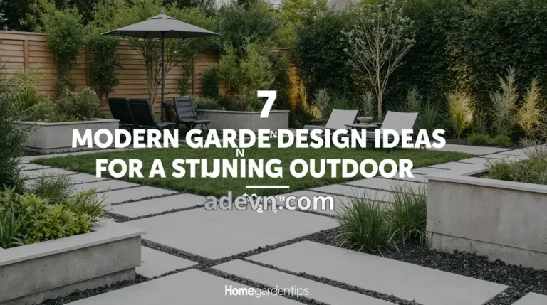 7 Modern Garden Design Ideas for a Stunning Outdoor Space