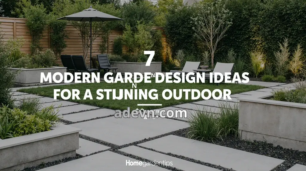 7 Modern Garden Design Ideas for a Stunning Outdoor Space