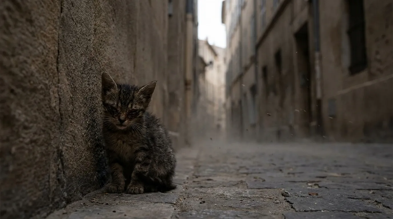 Sauvetage d’un chaton aveugle